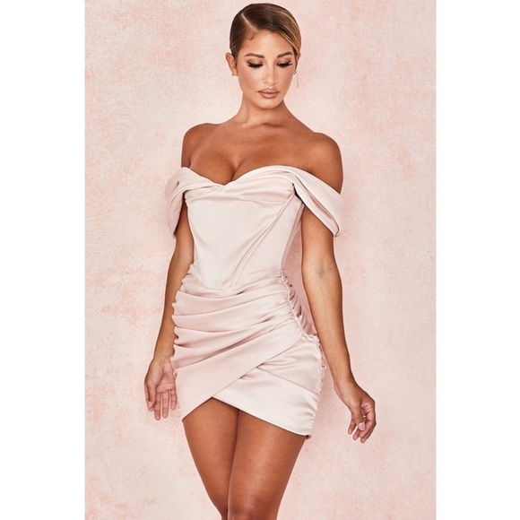 House of CB Blush Pink Coraline Mini Dress 💓👗 - Picture 7 of 15